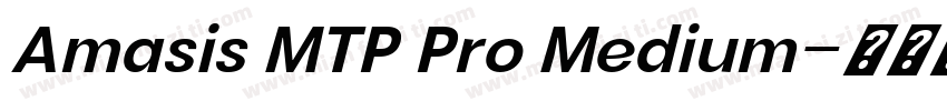 Amasis MTP Pro Medium字体转换
